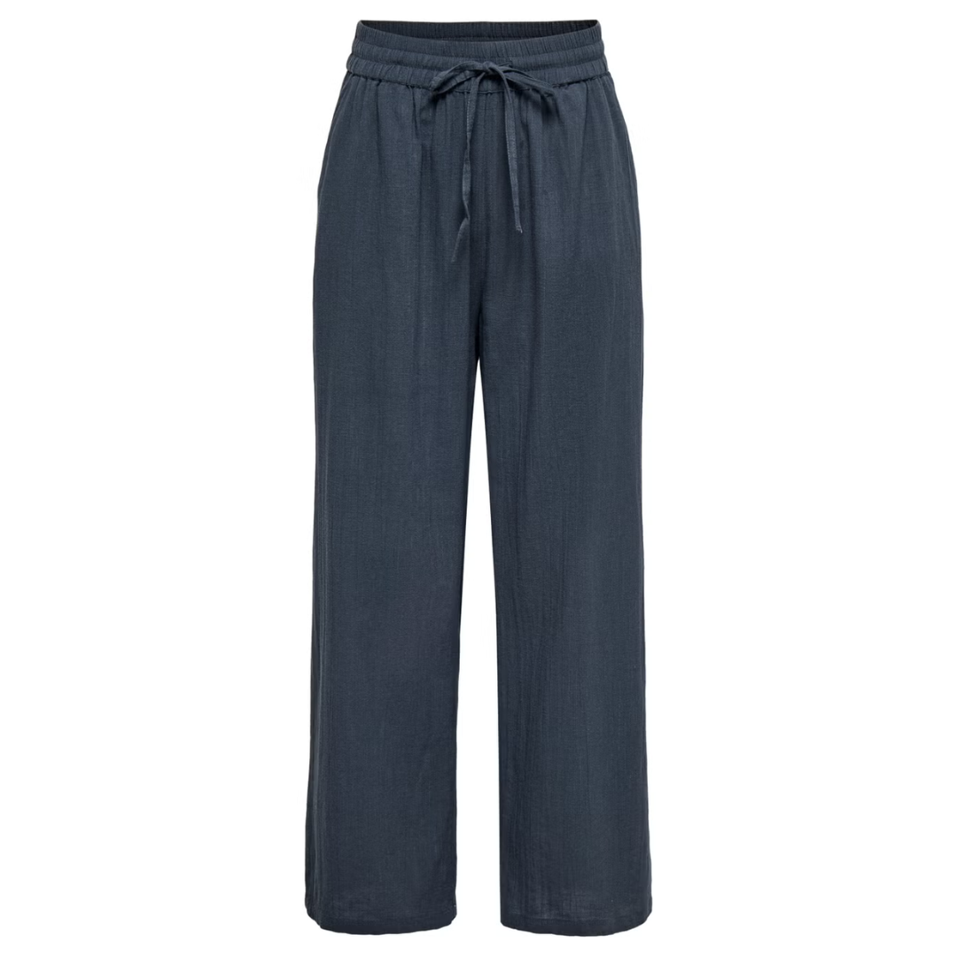 ONLY Teget Ženske Pantalone ONLTIZANA COTTON LOOSE PANTS
